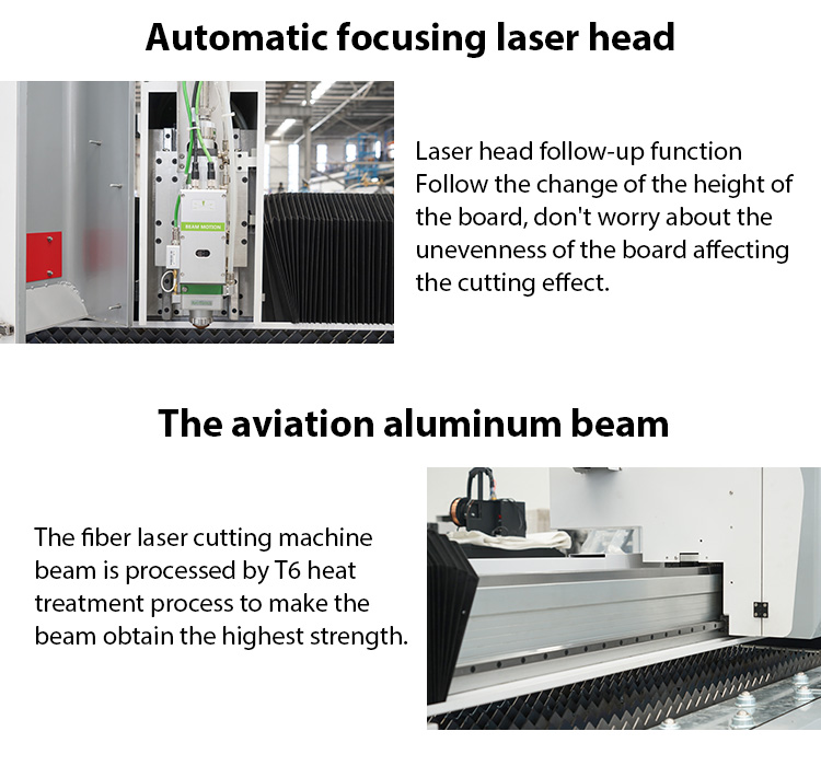 CNC stroj na řezání plechů a trubek s dvojitým použitím na řezání vláken laserem na kov
