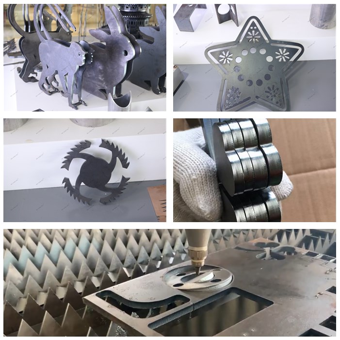 CNC vláknový laserový řezací stroj 1000w 2000w pro řezání hliníkových kovových ocelových trubek
